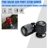 2 Pcs Motorcycle Accessories For PIAGGIO Liberty125 MP3 500 Medley Beverly 300 ZIP50 Metal Tire Valve Air Port Stem Cover Caps