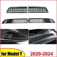 For Tesla Model Y 2024 Car Lower Bumper Anti Insect Net DustProof Inner Vent Lower Racing Grille Cover Insect-proof Front Inlet