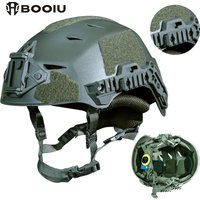 BOOIU Wendy Tactical Helmet Airsoft High Cut Adjustable Head ABS Wendy Suspension Helmet Outdoor CS Paintball Hunting Helmet