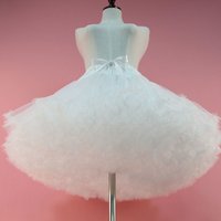 Women Flower Style Lolita Petticoats Crinoline Inner Bustle Cosplay Tutu Puffy Cancan Skirt Under Wedding Dresses