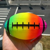 New Rainbow Size 5 Inch Training American Football Rugby PVC Machine Seamed Rugby Ball Children's Toy Sports And Entertainment