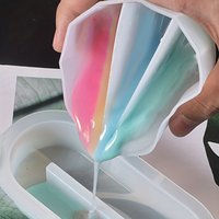 1pc-Amazing Fluid Art and Silicone Craft Diverter Amazing Liquid Art and DIY Craft Dispenser