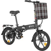 AliExpress NONE DYU A1F Pro Folding Electric Bike 250W Motor City Ebike 36V7.5Ah Battery Electric Bicycle 16 Inch tire Women's Commuter E-bike