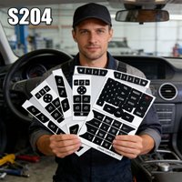 Car Panel Air Condition Switch Button Decals Set For W204 S204 C204 R172 W218 W212 C207 A207 R231 W176 W246 X204 Repair Stickers