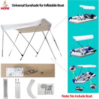 Universal Sunshade Tent for Canoe Boat Adjustable Thickening Waterproof & UV Resistant Textile Cloth Boat Marine Accessories