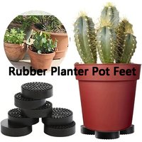 6/10/12 PCS Flower Pot Feet Risers Natural Rubber Mat Invisible Plants home garden for Patios Planter Inserts Large Pots