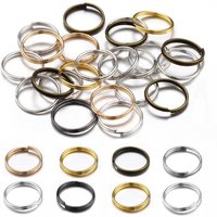 200pcs Keychain Rings Open Jump Split Rings Double Loops Circle Key Ring Holder Connectors for DIY Jewelry Making Supplies