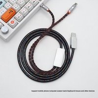 Dual 8K Rate 1 To 2 Double TYPE-C Keyboard Mouse Cable RGB Electric Magnetic Axis Keyboard Data Cable