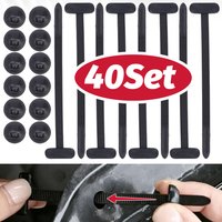 Universal Car Nylon Cable Tie Buckles Self-Locking Zip Ties Fender Trunk Engine Guard Panel Fasteners Screw Replacement Parts