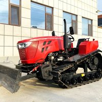 Customized 80HP Diesel Cultivator Large Area Plowing Straw Incorporation Weeding