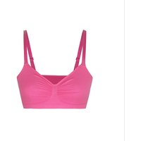 Seamless Sports Bra Women's Yoga Gathered Wireless Comfortable Anti Shake Nylon Fabric Vest Style Underwear Gathered Sports Bra