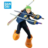 Original Bandai One Piece Battle Record Collection Roronoa Zoro Anime Figure Ornaments Figures Model Toys Birthday Gift 16Cm