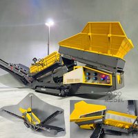 Electric Sand Screening Machine 1/14 Tracked Screening Machine Model - Suitable Miniature Site Sand and Gravel Sorting Model Toy