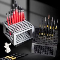 Storage Box 96 Holes Paint Brush Holder Detachable Square Pen Holder Painting Brush Storage Artists Art