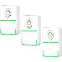 3PCS Energy Saving Device Electricity Box Voltage Stabilizer Surge Protector Smart Power Saver for Household Smart Power Saver