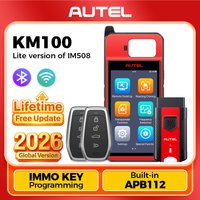 Autel MaxiIM KM100 Schlüsselanhänger-Programmier-Wegfahrsperre-Werkzeug, 2 Stück, Autel IKEY für 60er-Jahre-Schlüsselgeneration, OBD-IMMO-Schlüssel zum Lernen auf 99 % Auto