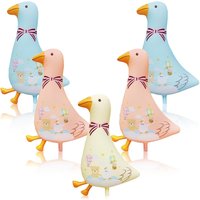 5Pcs Silly Goose Balloons Bulk Pack Baby Shower Birthday Party Decorations Cute Farm Animal Pink Blue White Goose Balloons