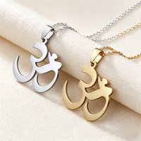 Fashion Stainless steel Buddhist pendant necklace for Hinduism OHM OM AUM Men women's Indian jewelry Gift