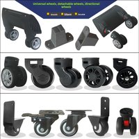 Universal Wheel Luggage Tool Box Wheel Bag Accessories Travel Suitcase Foot Wheel Luggage Carryon Spinner Wheel Replacement