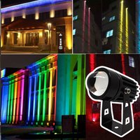 Zewnętrzny reflektor ścienny LED 5W 9W 12W Domowe oświetlenie krajobrazu 110V 220V Czerwony Zielony Niebieski RGB Zdalne światła Wodoodporny Jedna wiązka