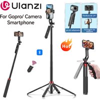 Trépied perche à selfie Ulanzi MA09 1,8 m pour téléphones Xiaomi, Samsung, iPhone 17, 16, Android avec télécommande et rotule panoramique