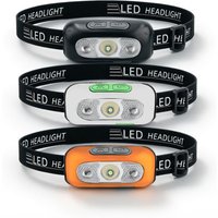 Sensor LED Headlight USB Built-in Battery Headlamp Outdoor Adventure Head Light White Lamp Flash Torch Riding Fishing Hunting
