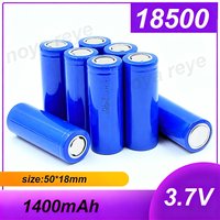 18500 Lithium Battery 1400mAh Rechargeable Li-ion for Flashlights Cameras Toys - High Capacity, Long-Lasting, Stable Performance