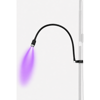 Lampa UV do rzęs montowana na słupie 6W do statywu w kształcie półksiężyca z cichym pedałem do przedłużania rzęs, lampa UV LED do rzęs