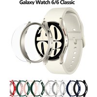 Verre + étui pour Samsung Galaxy Watch 6, 40mm 44mm, accessoires, cadre PC, pare-chocs de protection, galaxy Watch 6 Classic 43mm 47mm