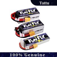 TATTU New FUNFLY 4S 14.8V 1550mAh 100C 4S1P Lipo Battery XT60 Plug for RC Drone FPV Racing
