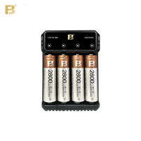 FB AA Rechargeable Battery 2800mAh 1.2V Ni-Mh Battery for Flashlight Wireless Mouse Toys Remote Control 2A Batteries and Charger