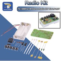 76-108MHz FM Stereo Radio DIY Kit Wireless FM Receiver Module DC 2.7V-3.3V Frequency Modulation Electronics Soldering Practice