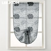 LEEJOOM rideaux de Style européen pour salon rideau court Semi Opaque rideaux romains décor à la maison 1 PC