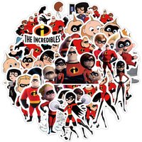 52PCS New The Incredibles Bob Parr Disney Graffiti Stickers Cool Animation Movie Cartoon Decal Laptop Phone Guitar Kid Toys