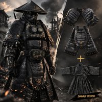 Tactical Samurai Armor Set with Armored Skirt Cosplay Costume Stainless Steel Protective Suit Movie Props Role Play Combat Gear