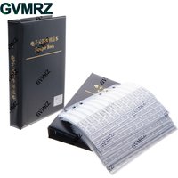 Resistor Kit SMD Book Resistor Assortment Kit 0201 0402 0603 0805 1206 1% FR-07 170 Values 0R-10M Smd DIY Sample Book