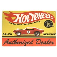m1,Hot Wheels Tin Metal Sign Toy Metal Cars Garage Man Cave Authorized Dealer XZ-Aluminum