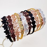 5/10PCS Glitter Star Headbands for Girls Plastic Satin Hairbands Cute Heart Headband Children Kids Children Hair Accessories