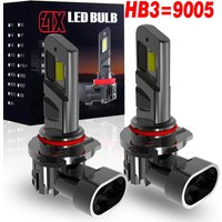 2pcs HB3 9005 P20D LED Headlight Bulbs DC 12V 55W High Power Car Turbo Diode Super Bright White Motor Light for Vehicle Fog Lamp