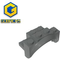 Building Blocks Gobricks GDS-M492 Vehicle,Mudguard 4 x 2 1/2 x 2 with Arch Round,Solid Studs compatible with lego 35789 Assemble