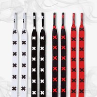 New Flat Shoelaces for Sneakers Colorful Black Red Shoelace Wear Resistant Antiskid AF1/AJ Basketball Sports Running Shoetrings