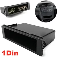 New for Stereo Radio Universal Car Double 1 Din Dash Cup Holder Storage Box Plastic