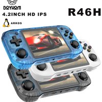 R46H Retro Handheld Game Console Linux System 4.2Inch IPS Portable Pocket Player 128G 29K Games Video Gaming Kids Gifts R36S MAX