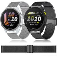 20mm 22mm Stainless Steel Strap For Garmin Forerunner 70 170 Music 165 570 265 255 Metal Bracelet Vivoactive 6 Venu 4 3 Active 6