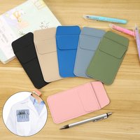 Pretty PU Leather Pencil Bags For Clothes Pocket Doctor Nurse Staff Leak-proof Pen Pouch Hospital Accessories Business Supplies