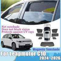 For Leapmotor C10 2024 2025 2026 Mesh Sunshade Shield Windshield Privacy Curtain Window Visor Cover Shading Part Car Accessories