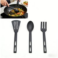 Kitchen Cooking Tools 3Pcs Mini Nylon Kitchen Utensils Set Spoon Fork Cooking Utensils Portable Camping Picnic Tableware Kit