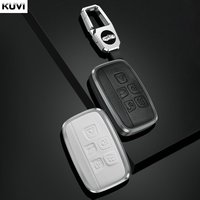 Leather Car Metal Key Case Cover For Land Rover Range Rover Sport Evoque Freelander For Jaguar XF XJ XE XJL XF Shell Accessories
