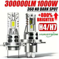 H7 H4 LED Headlights 1000W Canbus No Error LED Auto Fog Lamps CSP Chip High Low Beam Wireless 1:1 Size LED Bulbs Plug And Play