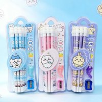 12PCS Chiikawa Themed 2B Graphite Pencils,Kawaii Anime Pencil Kit with Accessories,Back to School Supplies Party Favors for Kids